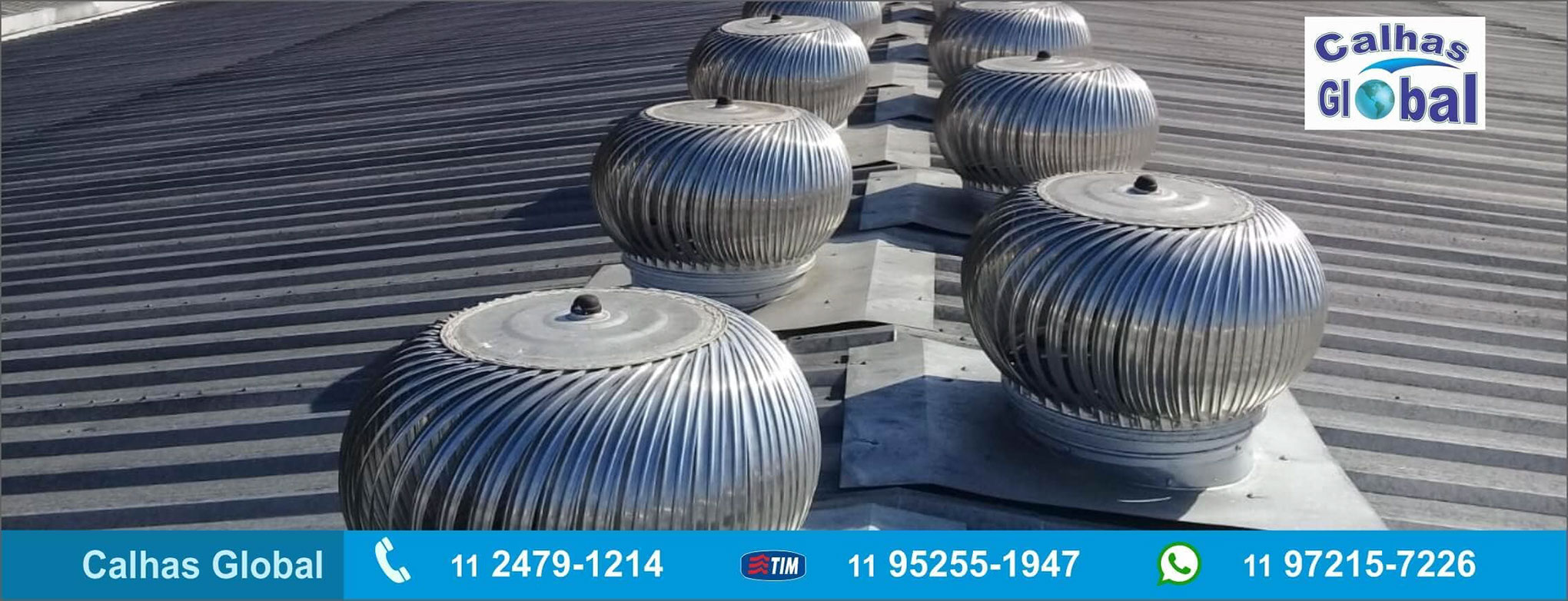 Instalacao de Exaustores - Calhas Global-SP